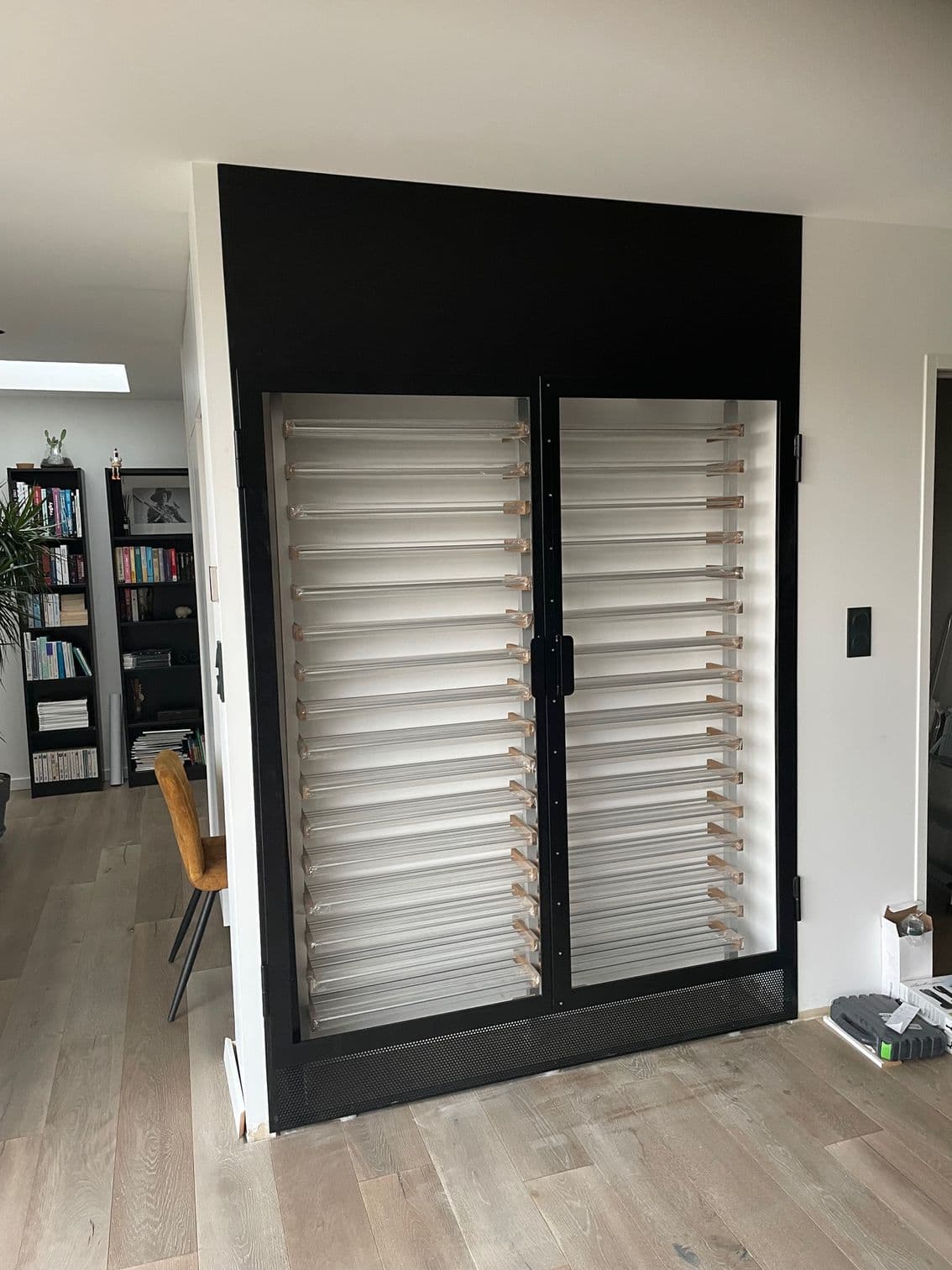 Réalisation diverse : structure décorative en acier peint